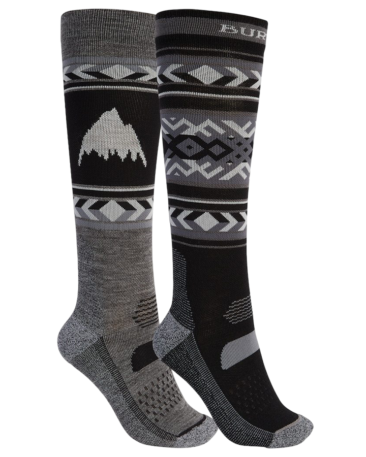 Burton Women's Performance Lightweight Sock 2-Pack - True Black Socks - Trojan Wake Ski Snow