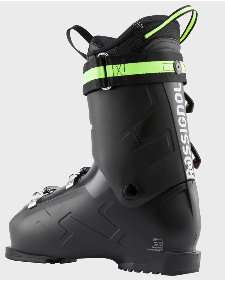 Rossignol Speed 100 Ski Boots - Black - 2023 Men's Snow Ski Boots - Trojan Wake Ski Snow