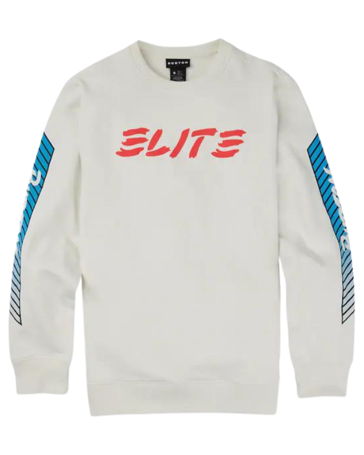 Burton 1987 Elite Crew - Stout White Hoodies & Sweatshirts - Trojan Wake Ski Snow