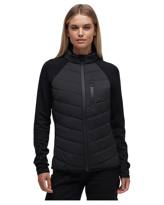 Le Bent Women's Genepi Wool Insulated Hybrid Jacket - Black Jackets - Trojan Wake Ski Snow
