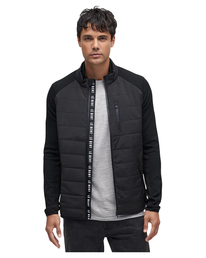Le Bent Pramecou Wool Insulated Hybrid Jacket - Black Jackets - Trojan Wake Ski Snow