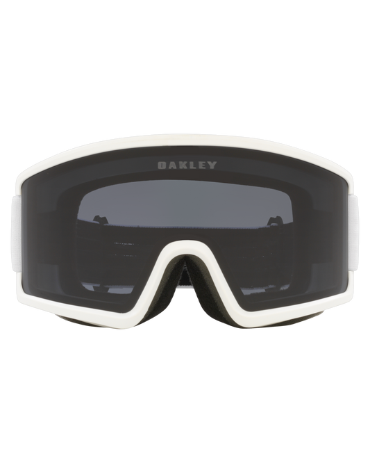 Oakley Target Line L Snow Goggles - Matte White/Dark Grey Lens