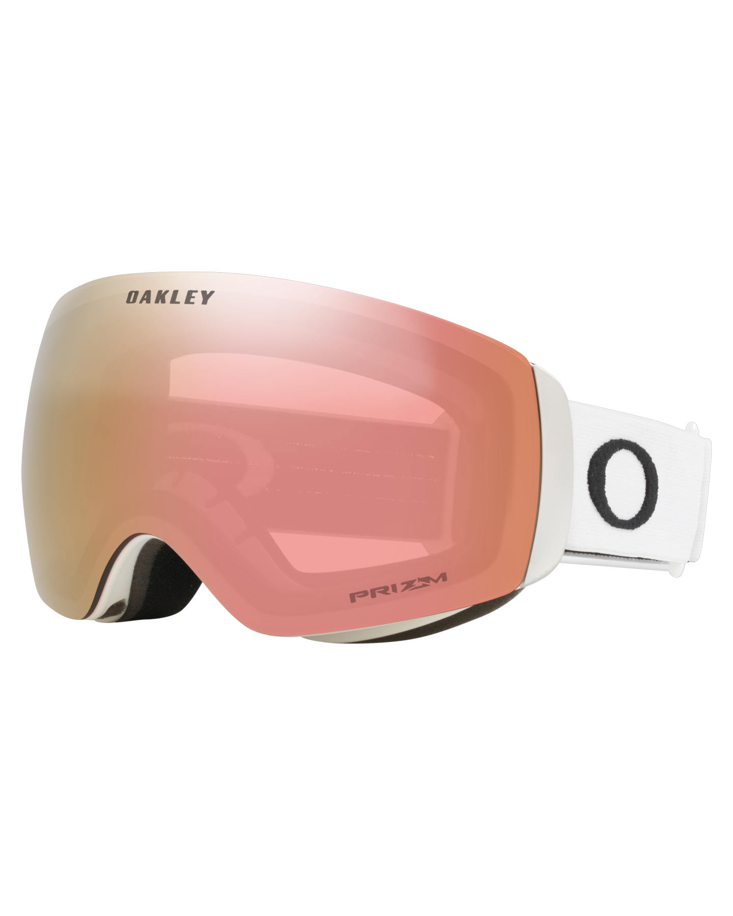 Oakley Flight Deck M Snow Goggles - Matte White/Prizm Snow Rose Gold Iridium Lens