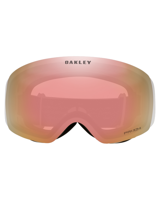 Oakley Flight Deck M Snow Goggles - Matte White/Prizm Snow Rose Gold Iridium Lens