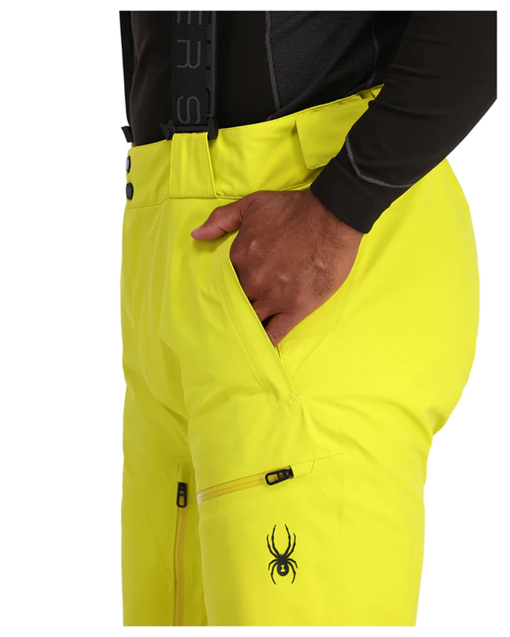 Spyder Dare Insulated Regular Pant - Citron - 2023 Men's Snow Pants - Trojan Wake Ski Snow