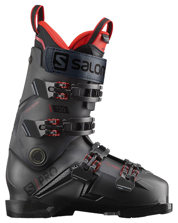 Salomon S/Pro 120 GW Ski Boots - Belluga / Red / Black - 2023 Men's Snow Ski Boots - Trojan Wake Ski Snow