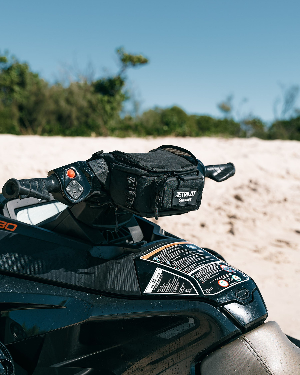 Jetpilot Venture Handle Bar Bag - Black