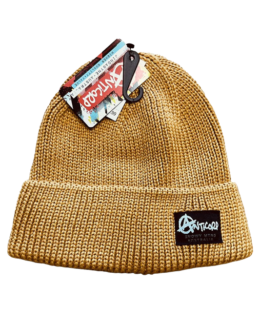 Anticorp Turn Up Beanie - Gold Unisex Beanies - Trojan Wake Ski Snow