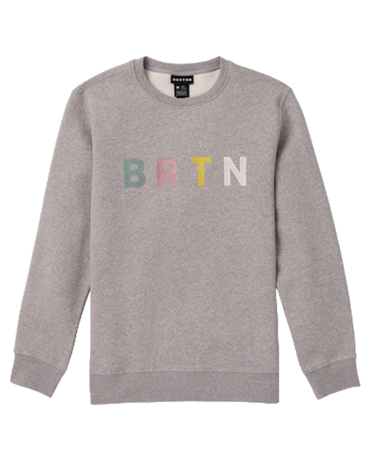 Burton Brtn Crewneck Sweatshirt - Gray Heather Multi Hoodies & Sweatshirts - Trojan Wake Ski Snow