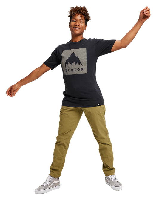 Burton Classic Mountain High Short Sleeve T-Shirt - True Black Shirts & Tops - Trojan Wake Ski Snow