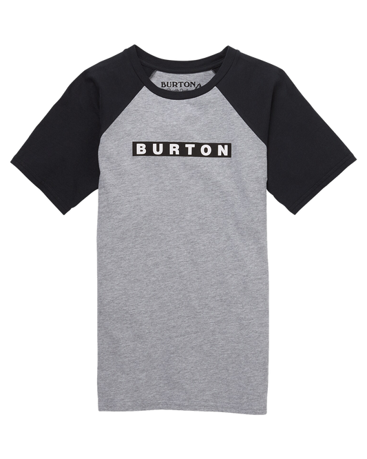 Burton Kids' Vault Short Sleeve T-Shirt - Gray Heather Shirts & Tops - Trojan Wake Ski Snow