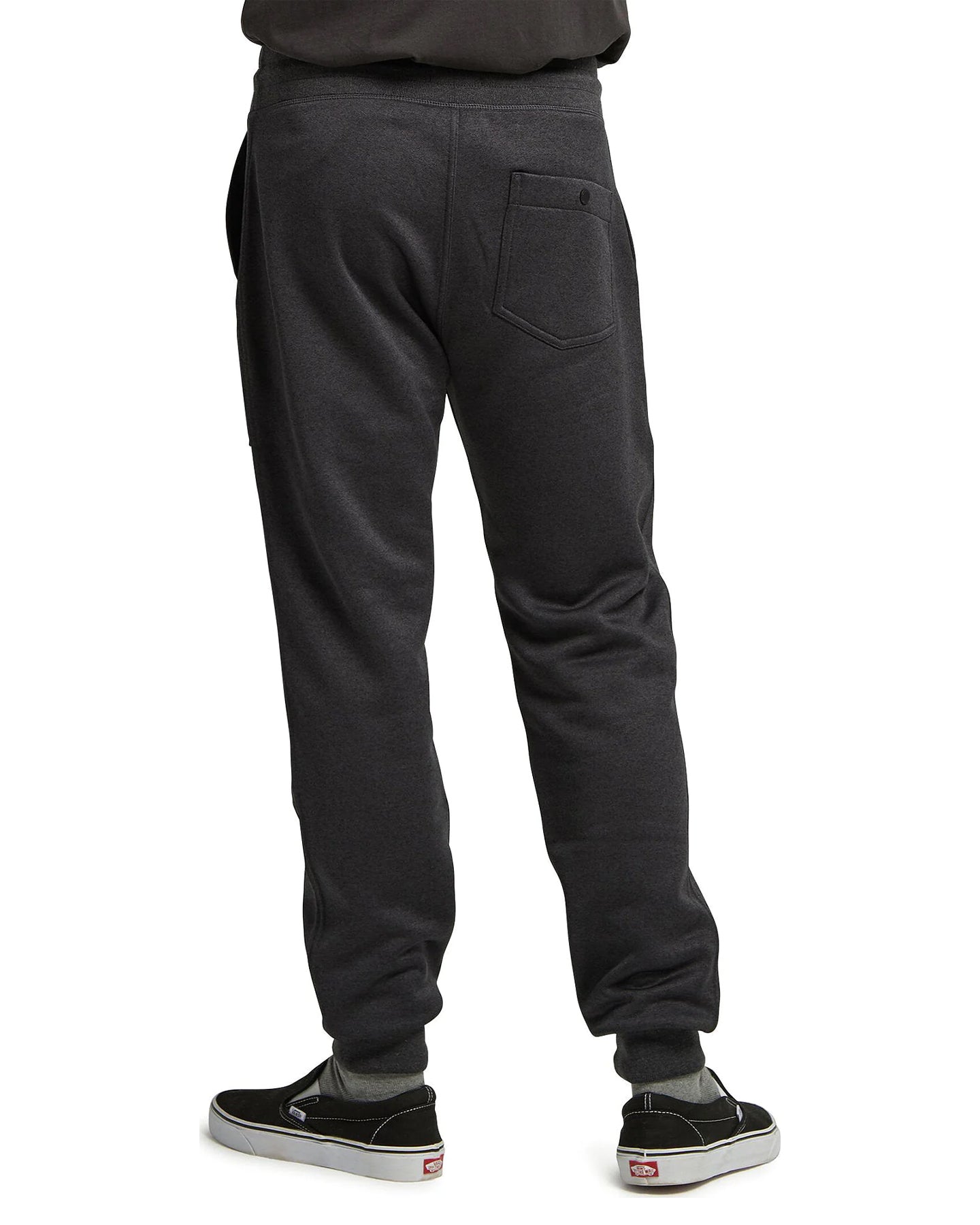 Burton Men's Oak Fleece Pants - True Black Heather Pants - Trojan Wake Ski Snow