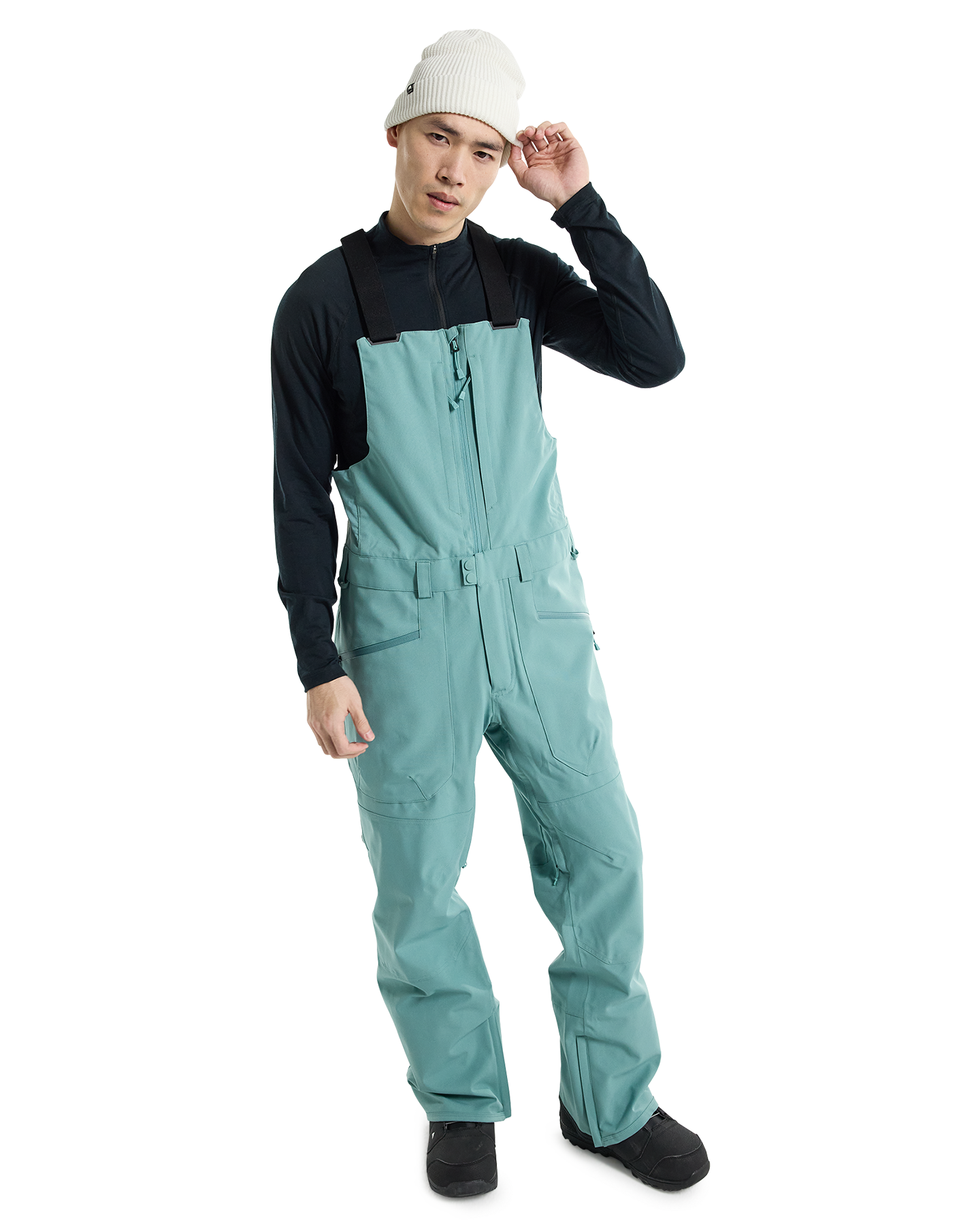 Burton Men's Reserve 2L Bib Pants Rock Lichen Shop Snow Pants