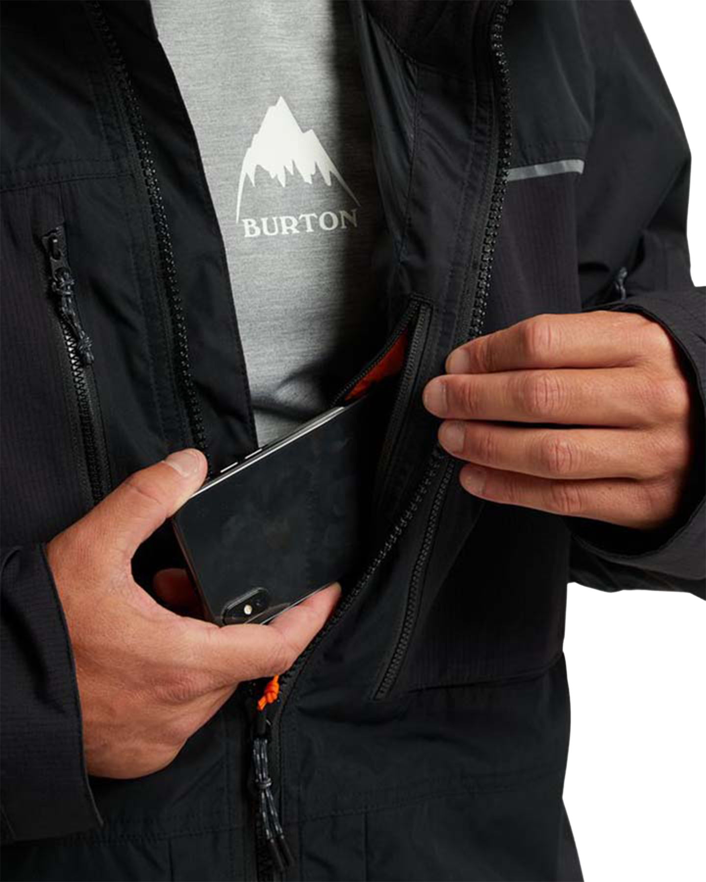 Burton Men's Frostner 2L Snow Jacket - True Black Men's Snow Jackets - Trojan Wake Ski Snow