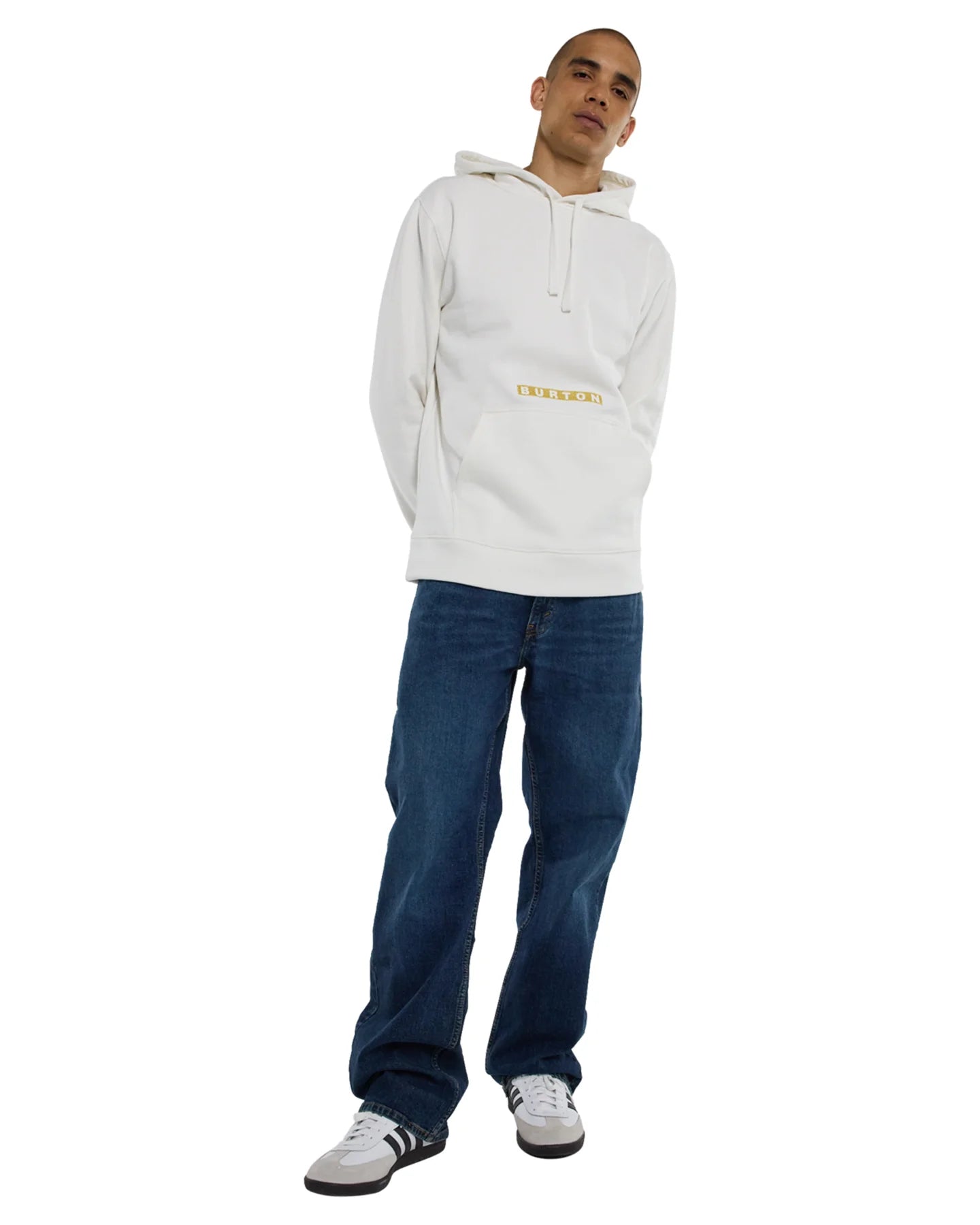 Burton Men's Family Tree 24 Pullover Hoodie - Stout White Hoodies & Sweatshirts - Trojan Wake Ski Snow