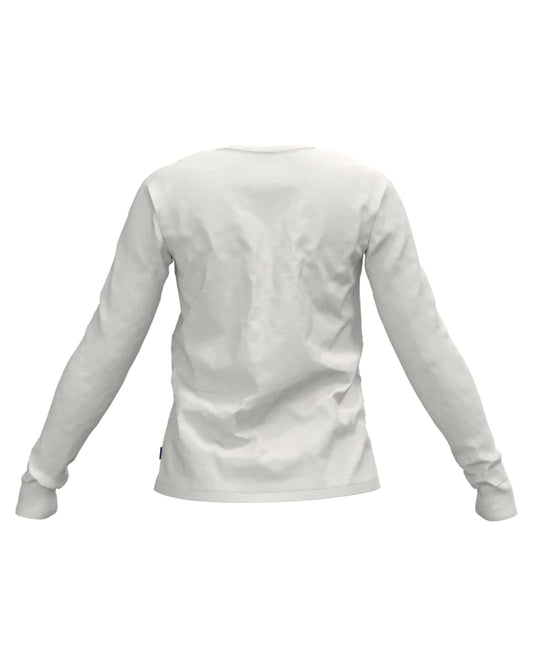 Burton Women's Classic Long Sleeve T-Shirt - Stout White Women's L/S Tees - Trojan Wake Ski Snow