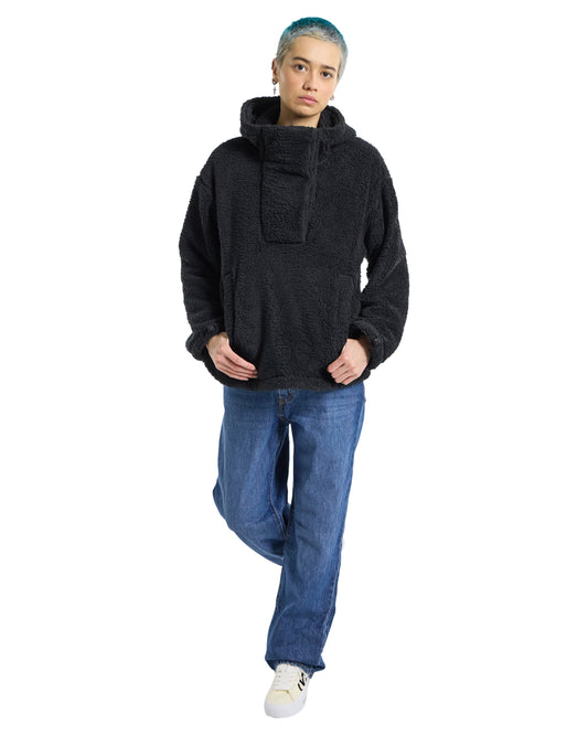 Burton Women's Lemma Fleece Pullover - True Black Hoodies & Sweatshirts - Trojan Wake Ski Snow