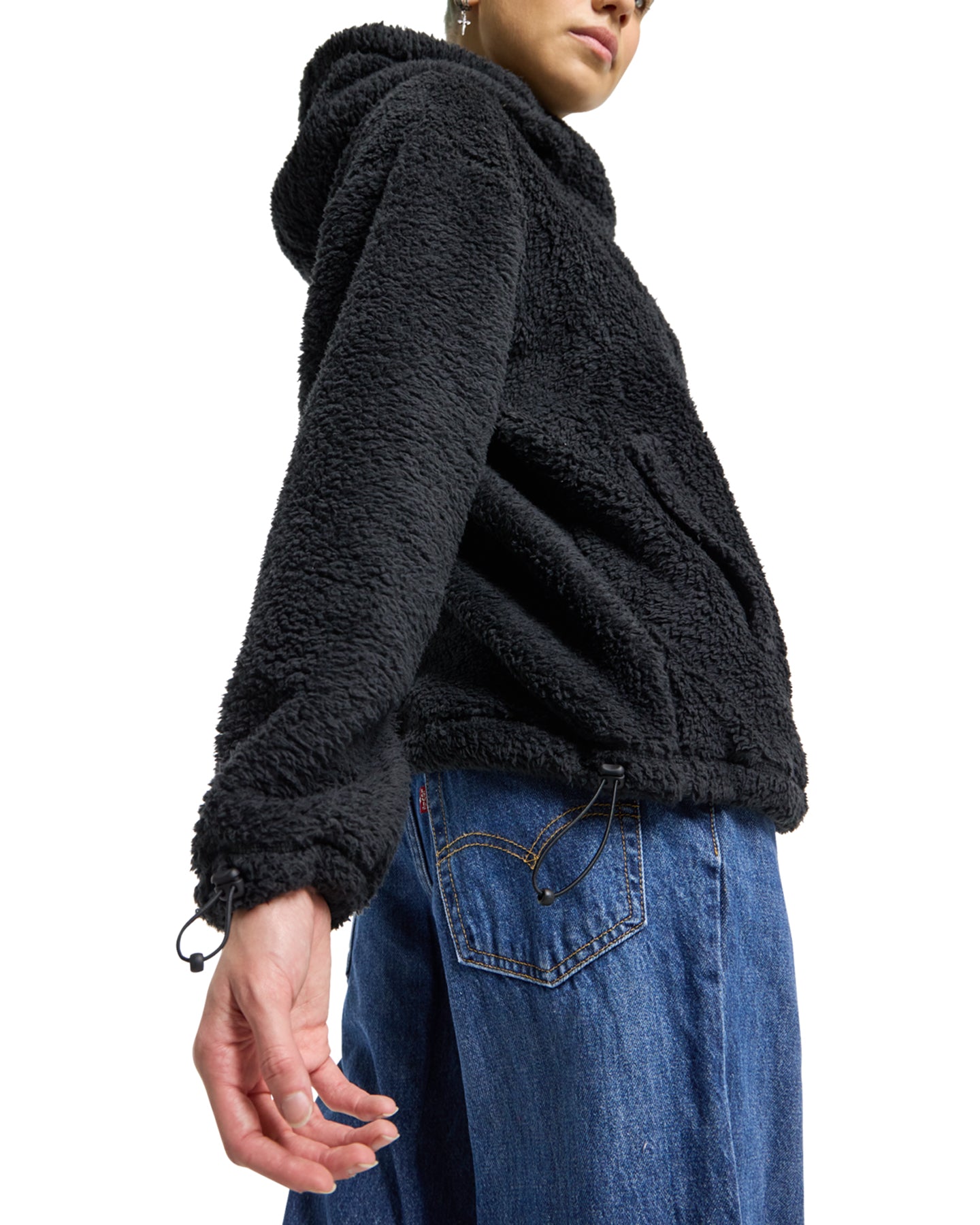 Burton Women's Lemma Fleece Pullover - True Black Hoodies & Sweatshirts - Trojan Wake Ski Snow
