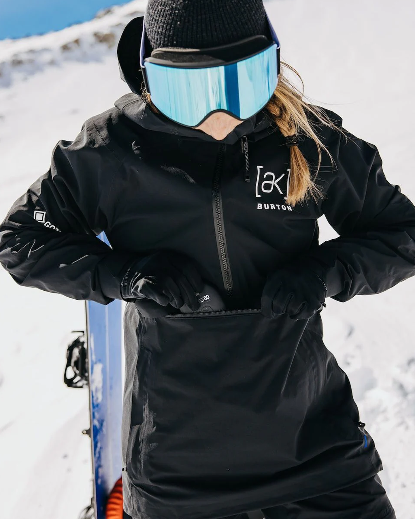 Burton Women's [ak]® Kimmy Gore-Tex 2L Anorak Snow Jacket - True Black Women's Snow Jackets - Trojan Wake Ski Snow