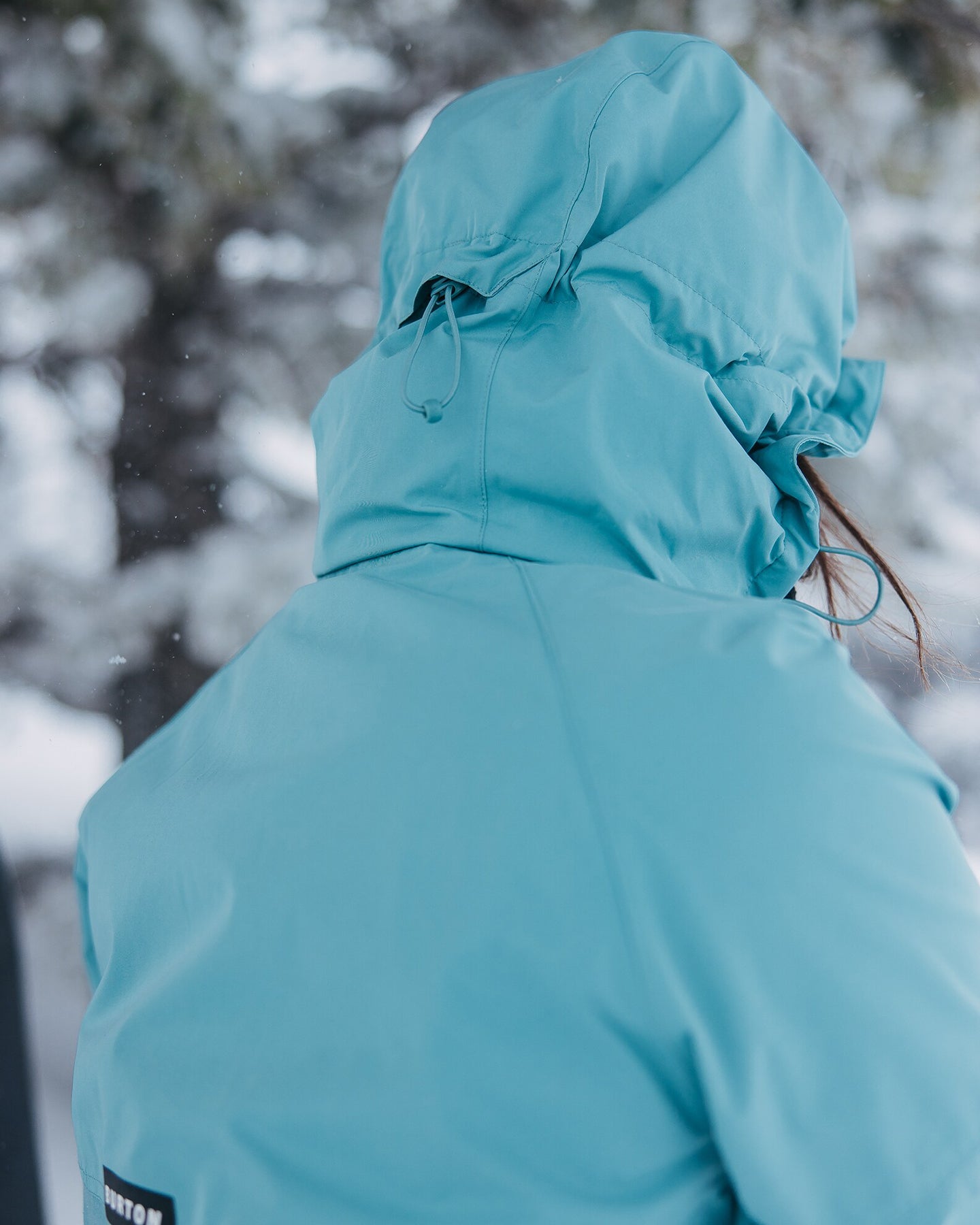 Burton Women's Frostner 2L Anorak Snow Jacket Rock Lichen/Stout White