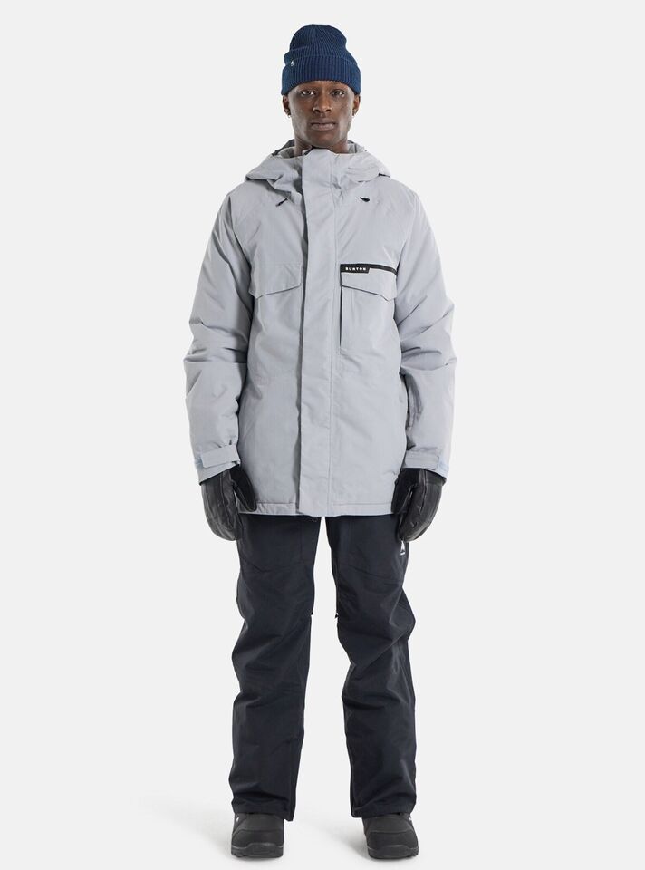 Burton Men's Covert 2.0 Snow Jacket - Silver Sconce Men's Snow Jackets - Trojan Wake Ski Snow