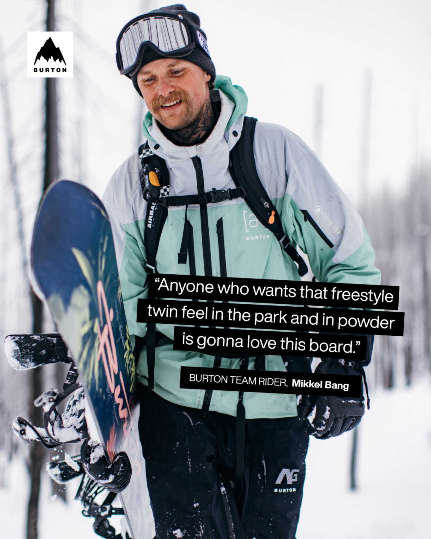 Burton Men's Jungle Custom Flying-V Snowboard Men's Snowboards - Trojan Wake Ski Snow