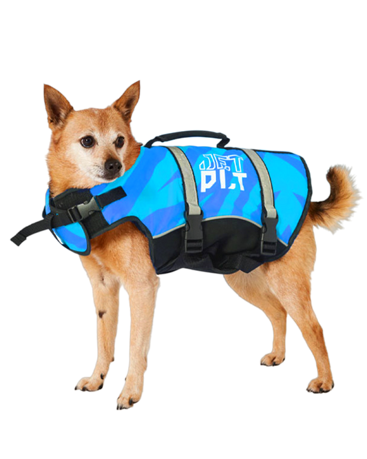 Jetpilot Dog Pfd - Blue - 2024 Dog Vest - Trojan Wake Ski Snow