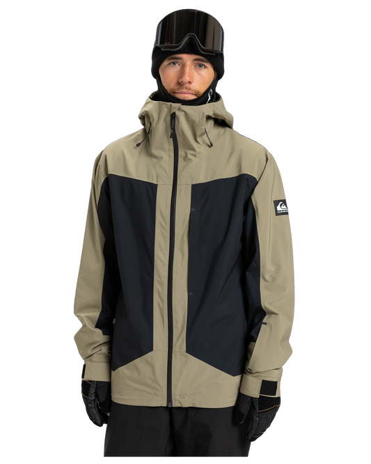 Quiksilver Men's Ultralight Stretch 20K Snow Jacket - Fallen Rock