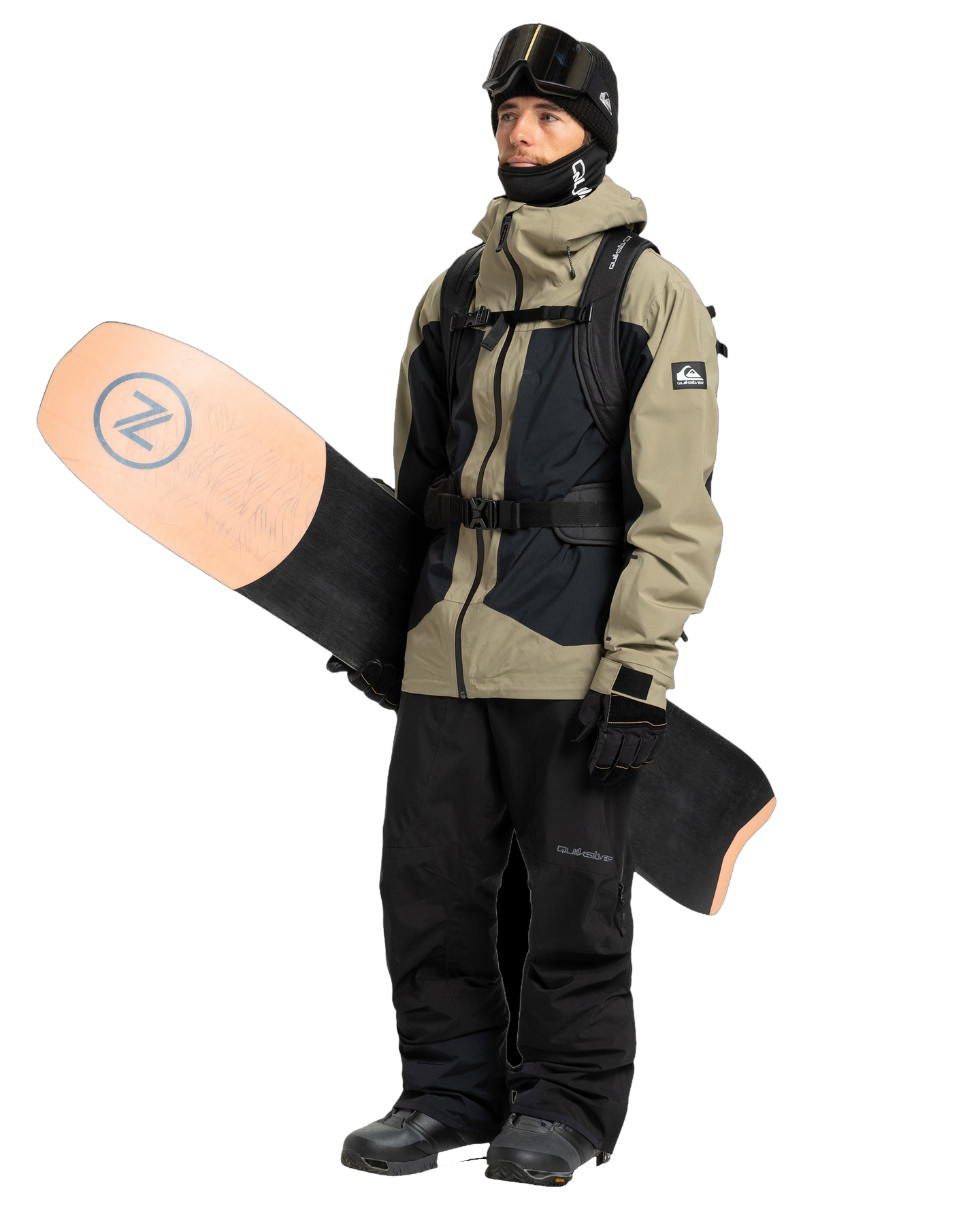 Quiksilver Men's Ultralight Stretch 20K Snow Jacket - Fallen Rock - view 4
