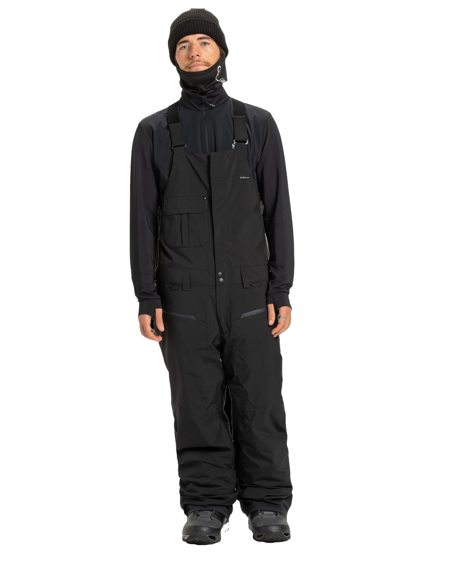 Quiksilver Men's Paramo Stretch 20K Snow Bibs - True Black