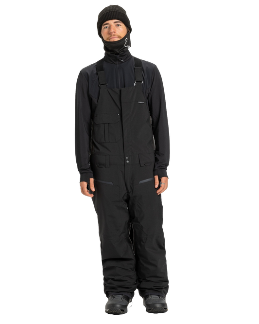 Quiksilver Men's Paramo Stretch 20K Snow Bibs - True Black