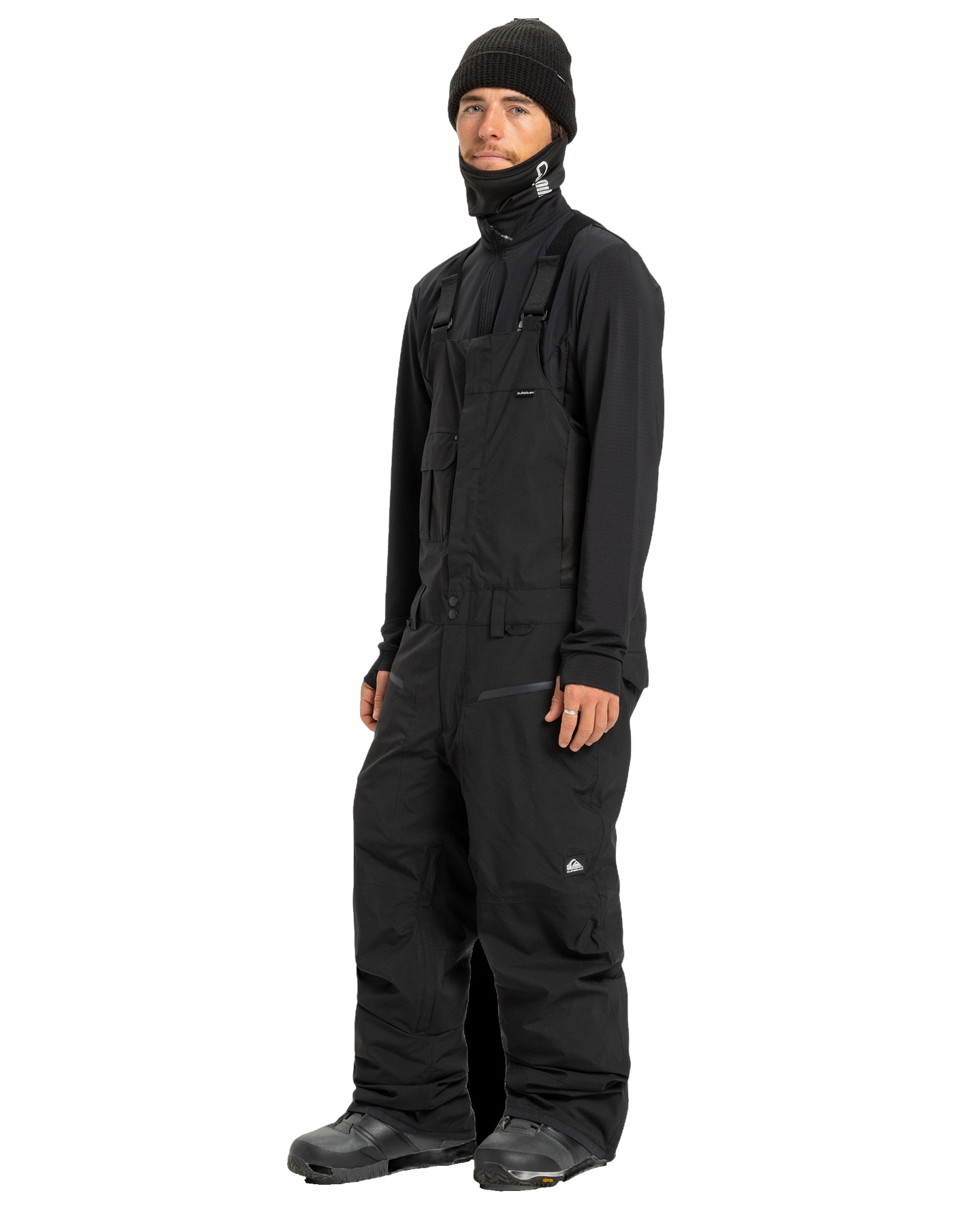 Quiksilver Men's Paramo Stretch 20K Snow Bibs - True Black - view 3