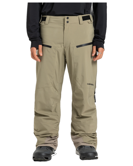 Quiksilver Men's Paramo Stretch 20K Snow Pants - Fallen Rock