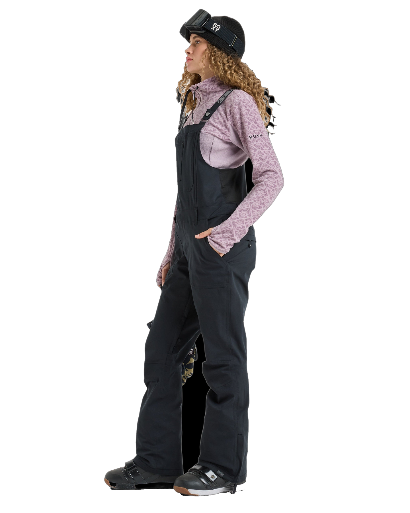 Roxy Women's Rideout Snow Bibs - True Black - view 3