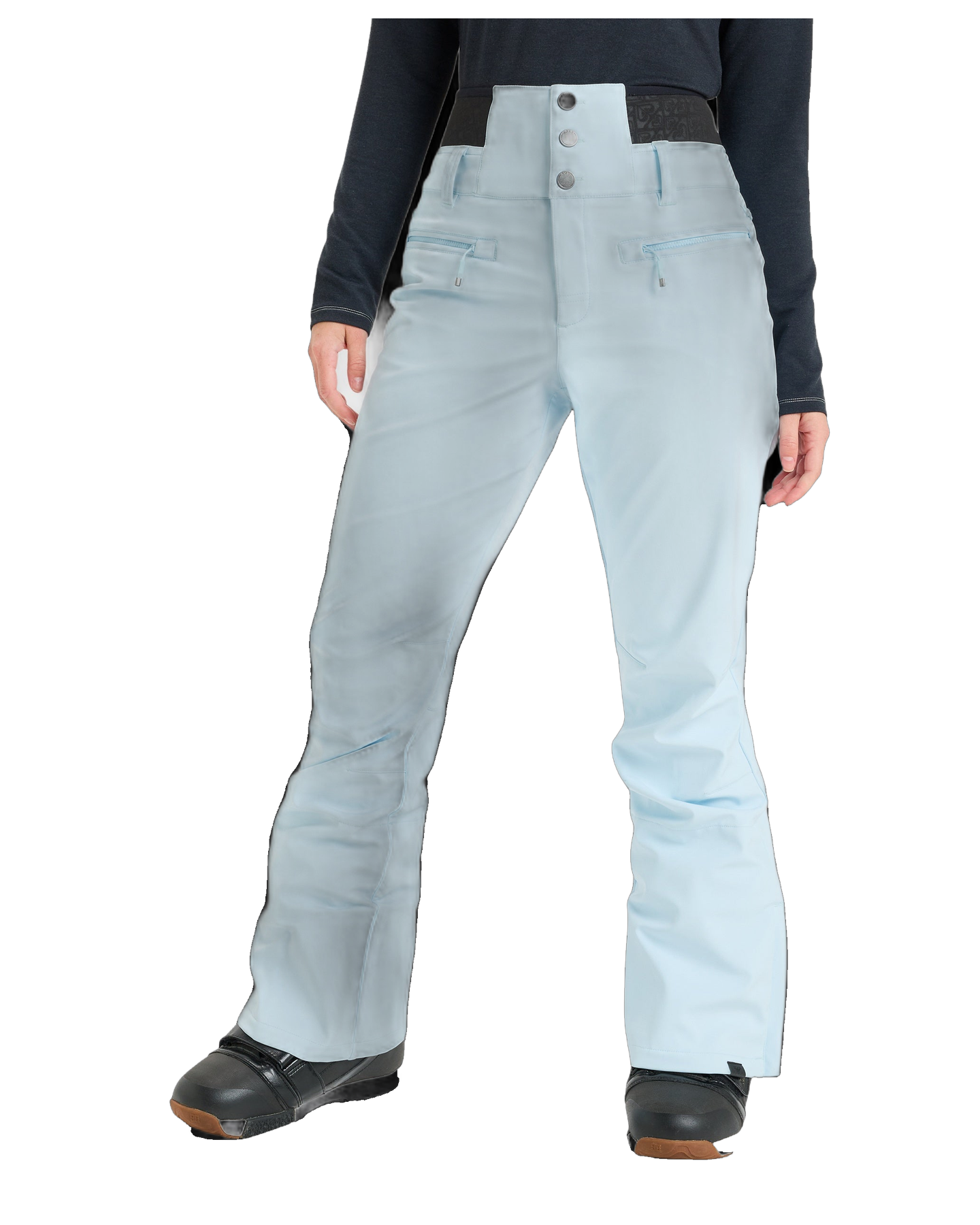 Roxy Women's Rising High Snow Pants - Ice Blue