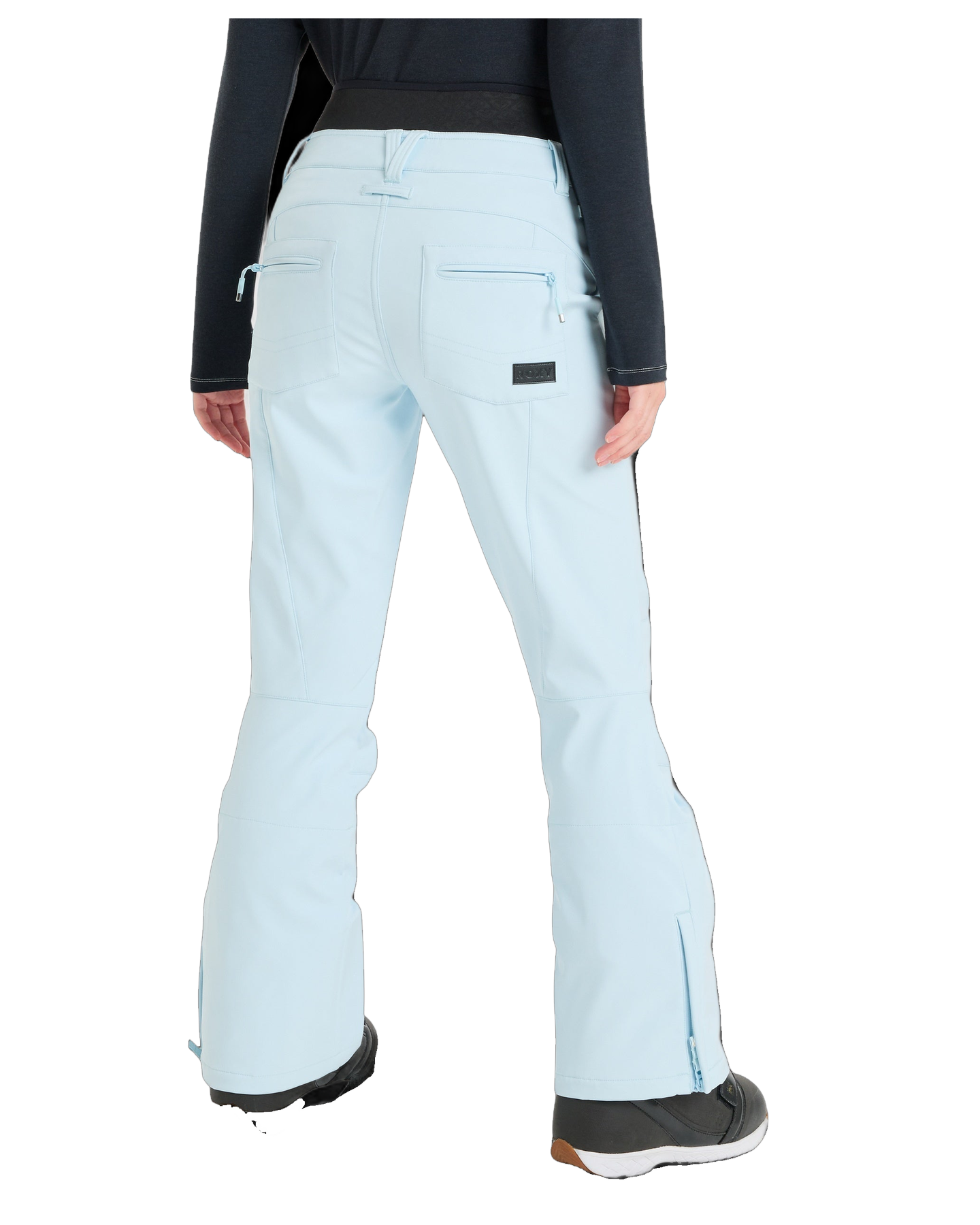 Roxy Women's Rising High Snow Pants - Ice Blue - view 3