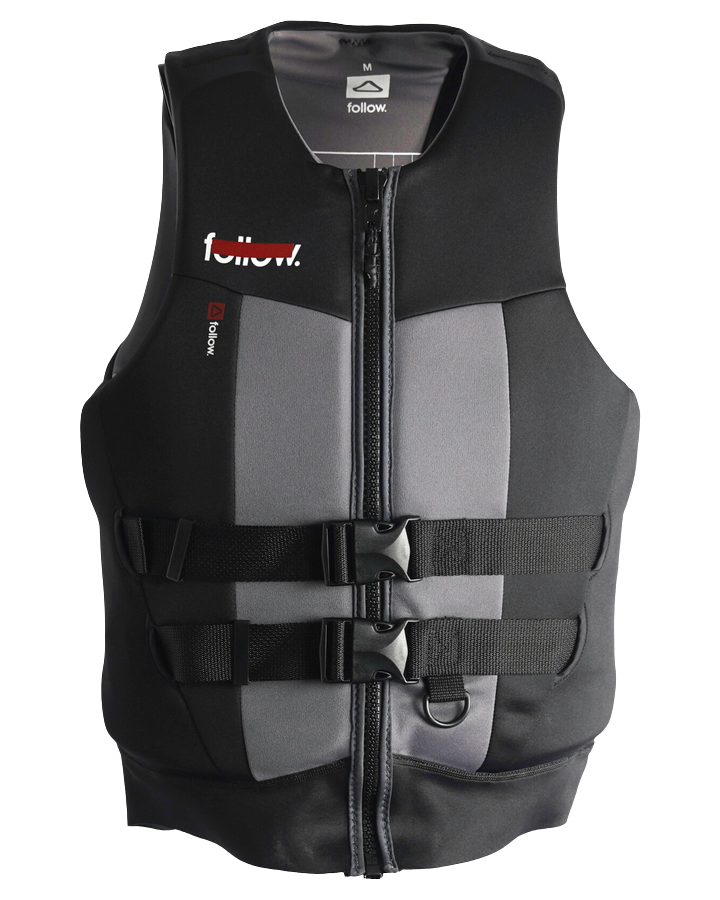 Follow Tact Men's Jacket - Black Life Jackets - Trojan Wake Ski Snow