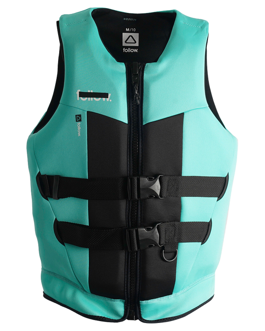 Follow Tact Ladies Vest - Teal/Black Life Jackets - Trojan Wake Ski Snow