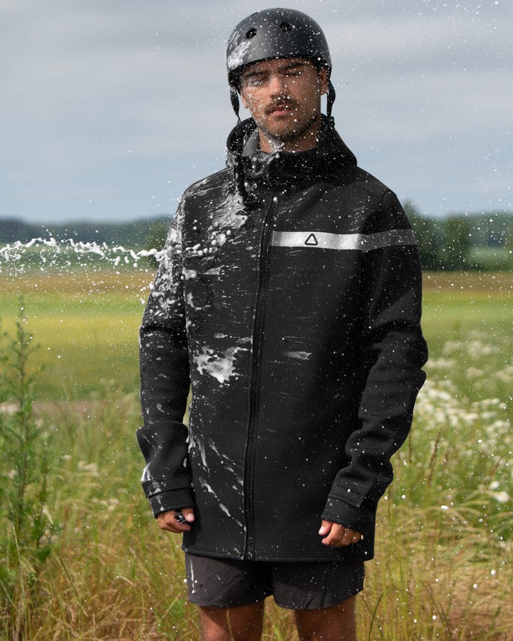 Follow Layer 3.12 Corp Neo Jacket - Black Neoprene Layering - Trojan Wake Ski Snow