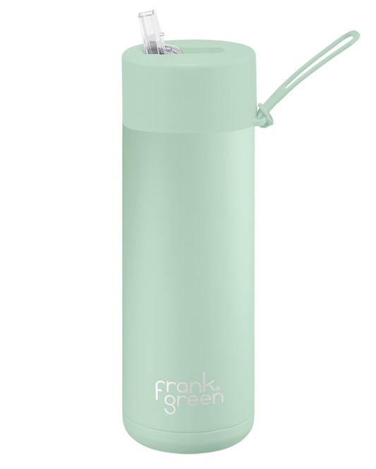 Frank Green 20Oz Reusable Bottle W/ Straw Lid - Mint Gelato - 2024 Jetski Accessories - Trojan Wake Ski Snow