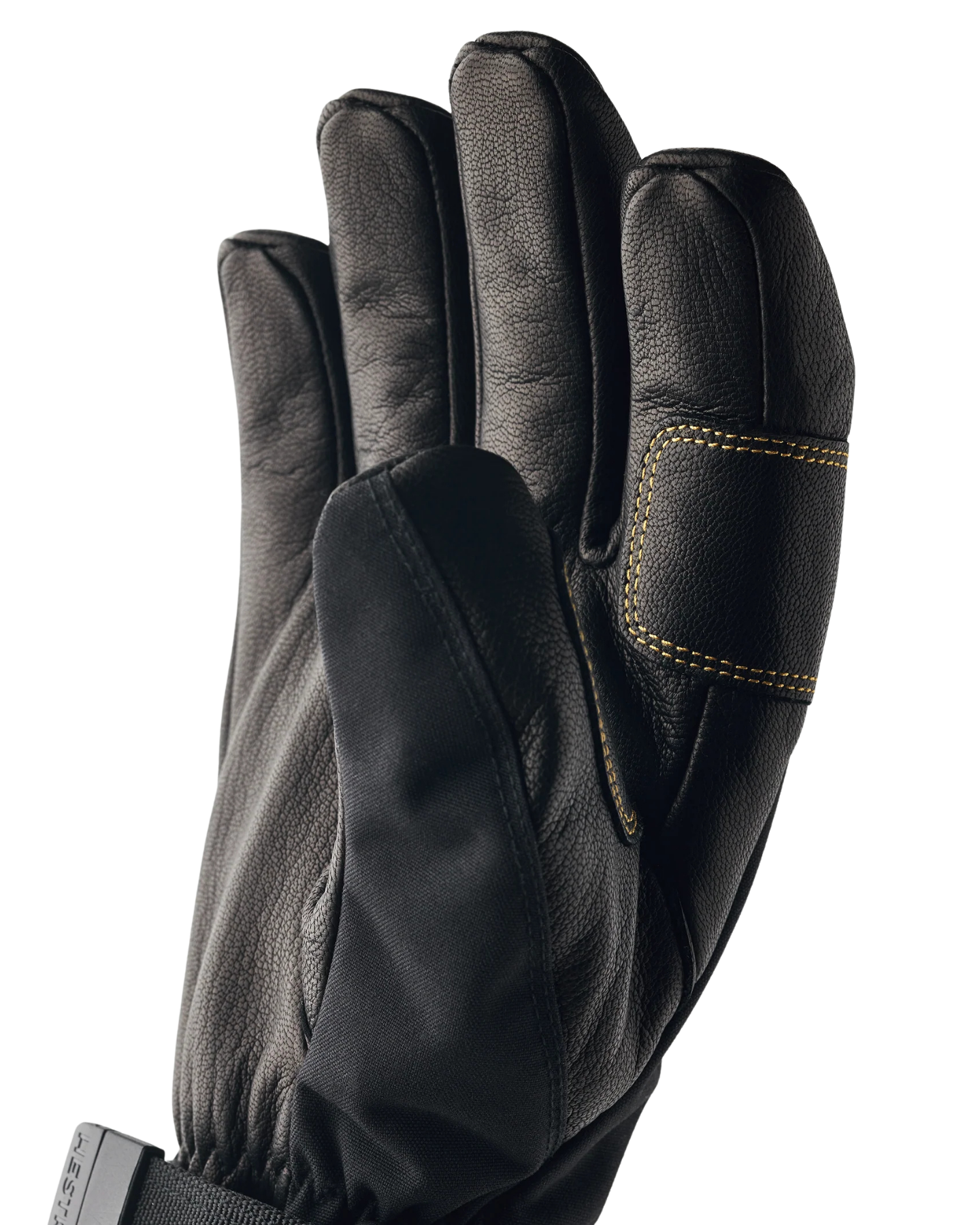 Hestra Army Leather Gore-Tex 5 Finger - Black / Black Snow Gloves - Trojan Wake Ski Snow