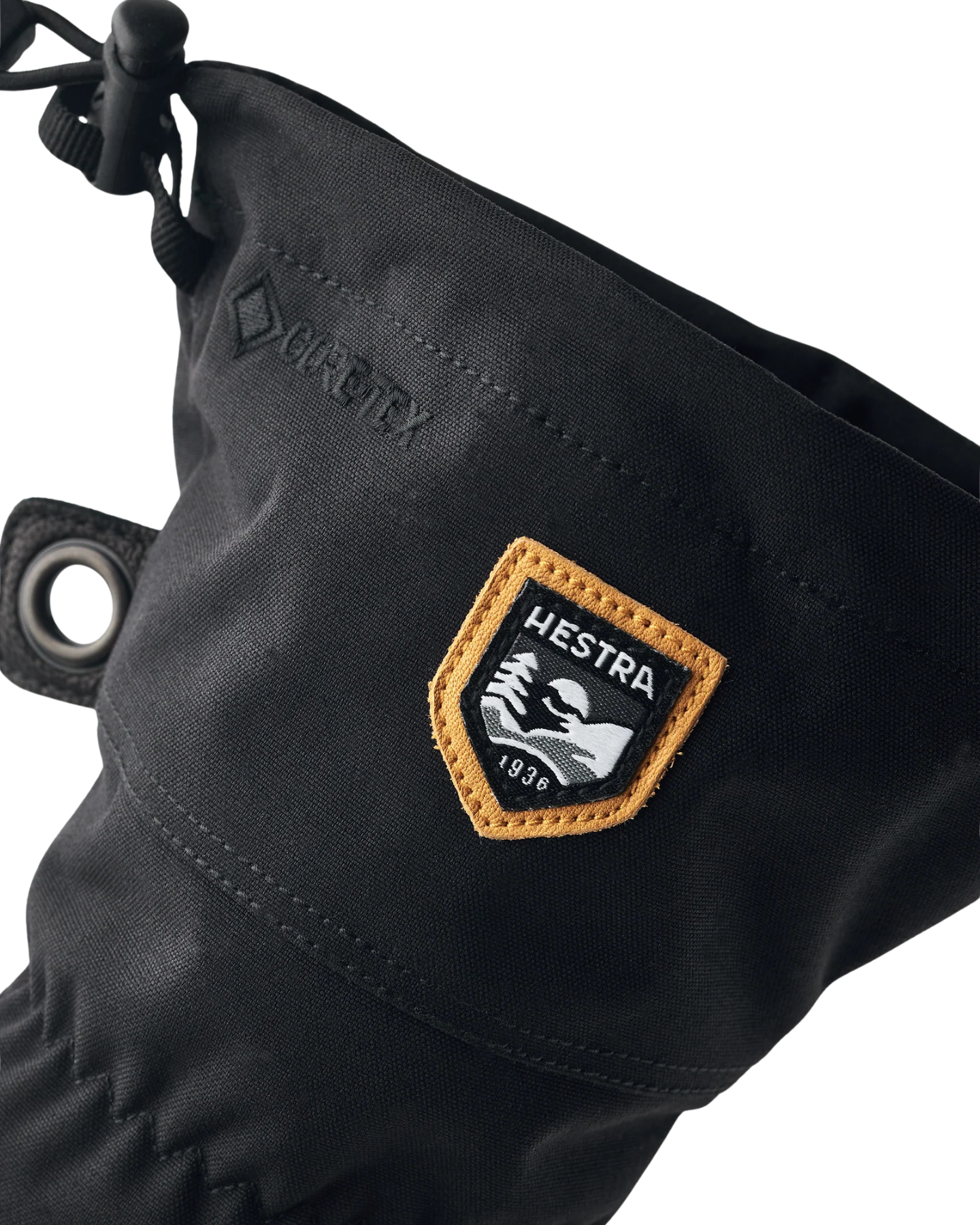 Hestra Army Leather Gore-Tex 5 Finger - Black / Black Snow Gloves - Trojan Wake Ski Snow