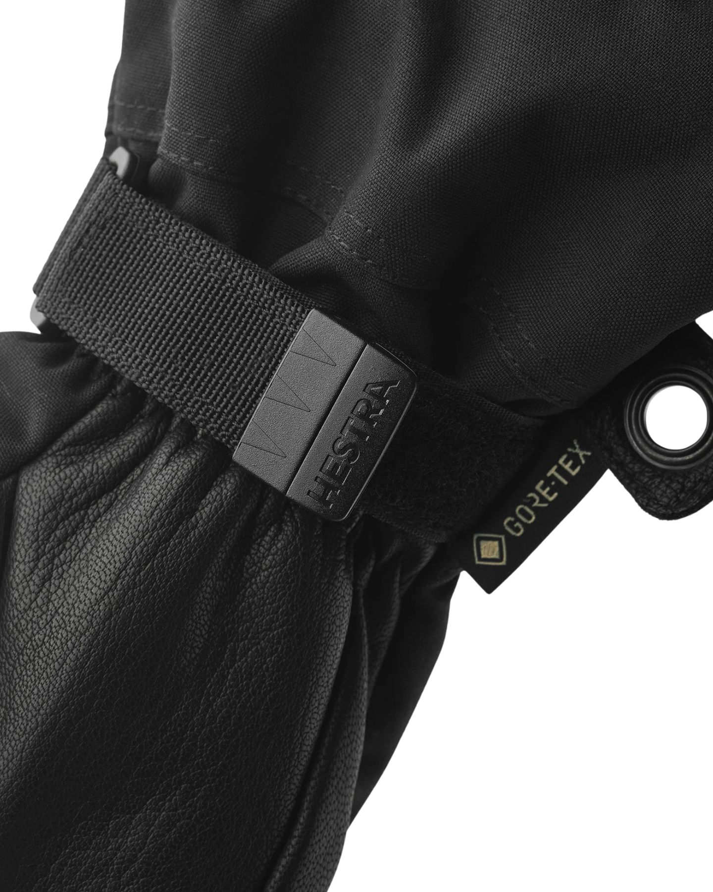 Hestra Army Leather Gore-Tex 5 Finger - Black / Black Snow Gloves - Trojan Wake Ski Snow