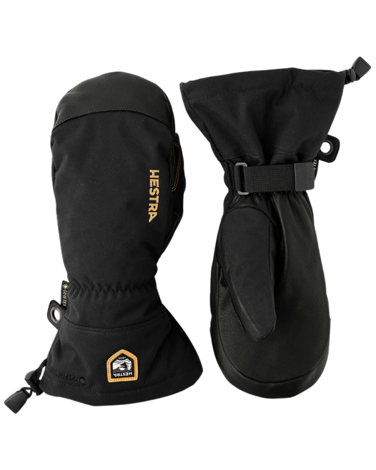 Hestra Army Leather Gore-Tex Mitt - Black / Black Snow Mitts - Trojan Wake Ski Snow