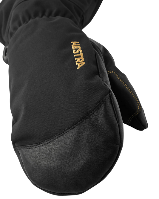 Hestra Army Leather Gore-Tex Mitt - Black / Black Snow Mitts - Trojan Wake Ski Snow