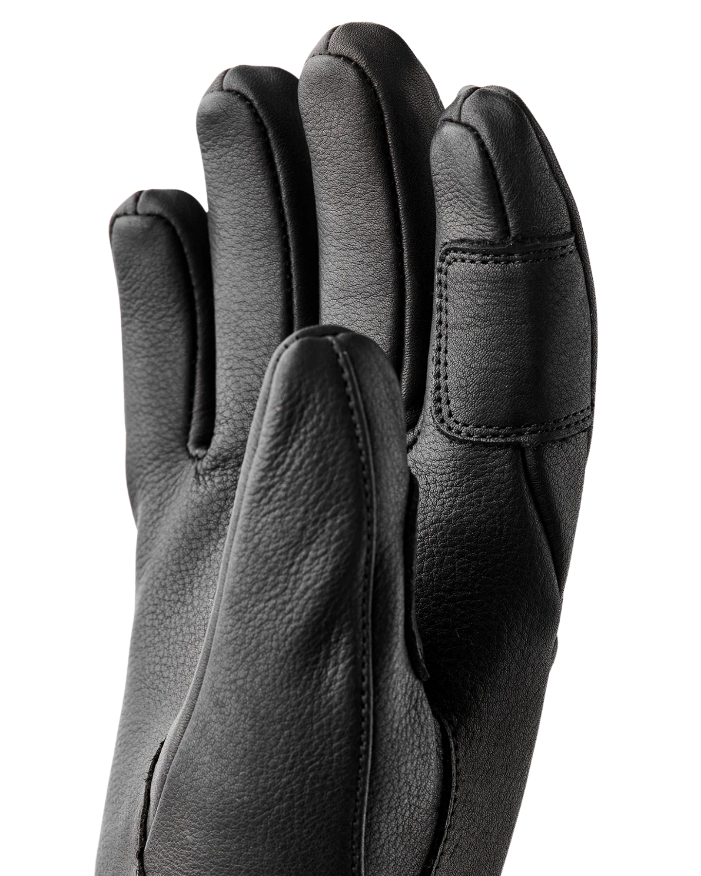 Hestra Women's Leather Fall Line 5 Finger - Black Snow Gloves - Trojan Wake Ski Snow