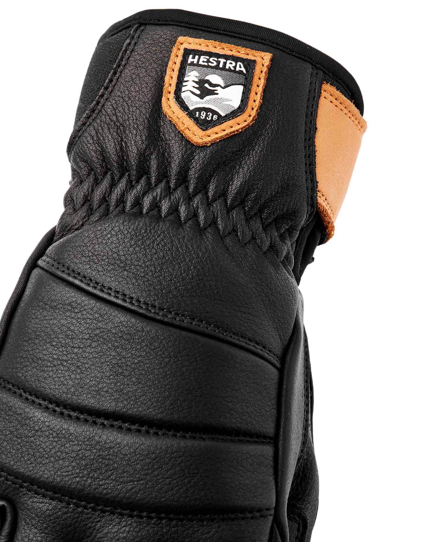 Hestra Women's Leather Fall Line 5 Finger - Black Snow Gloves - Trojan Wake Ski Snow