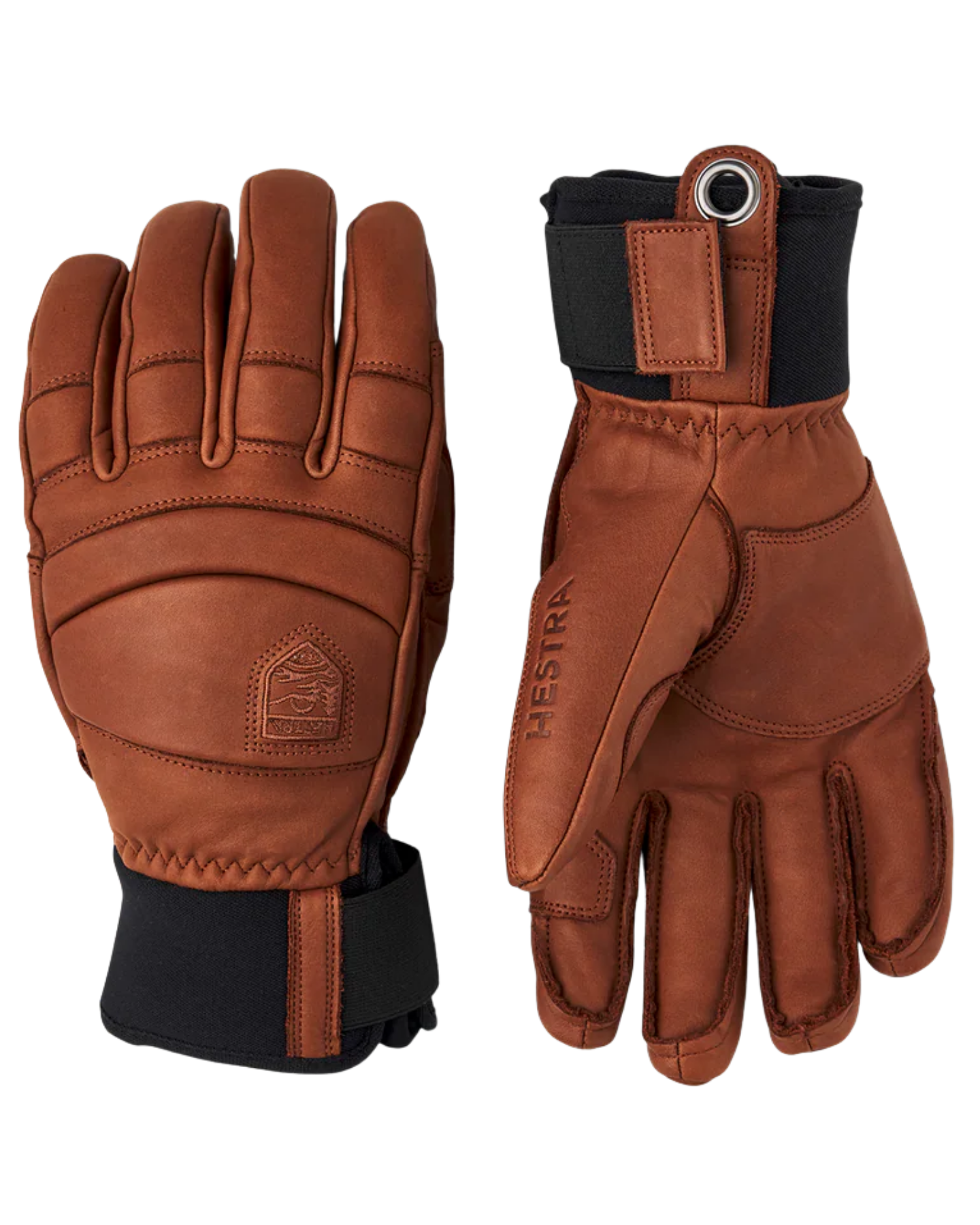 Hestra Fall Line 5 Finger - Brown / Brown Snow Gloves - Trojan Wake Ski Snow