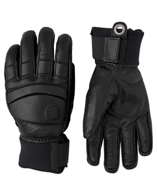 Hestra Fall Line 5 Finger - Black / Black Snow Gloves - Trojan Wake Ski Snow