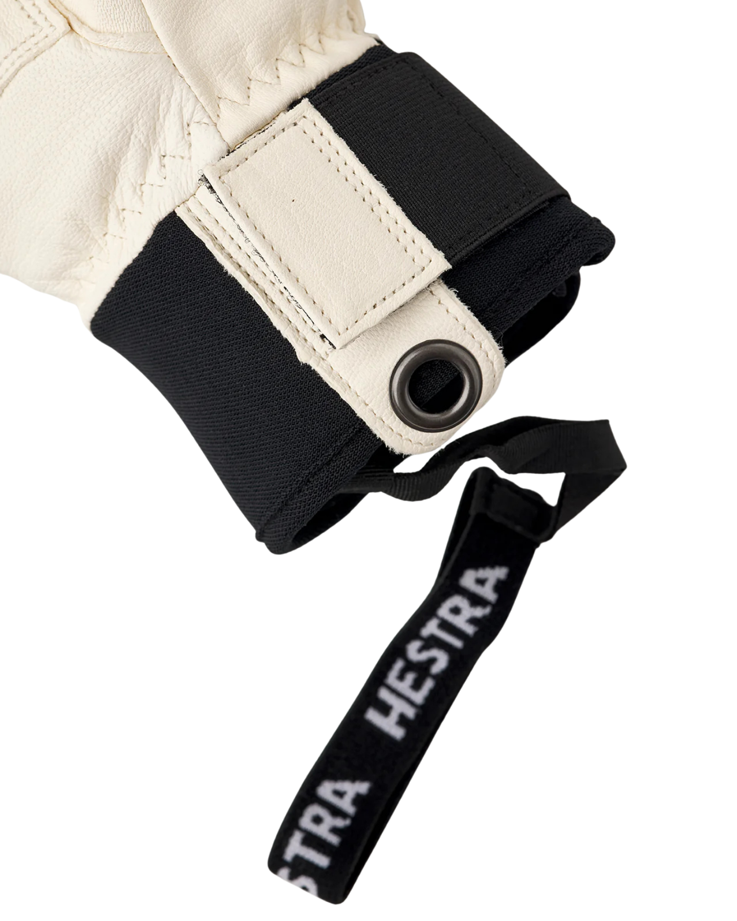 Hestra Women's Leather Fall Line 5 Finger - White Snow Gloves - Trojan Wake Ski Snow